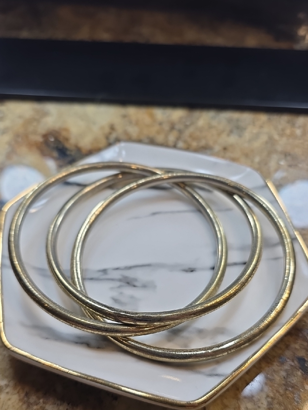 Gold Tone Women's Bangle Bracelet Set